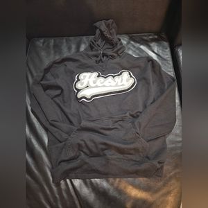 Heart clothing XL chenille hoodie worn once
